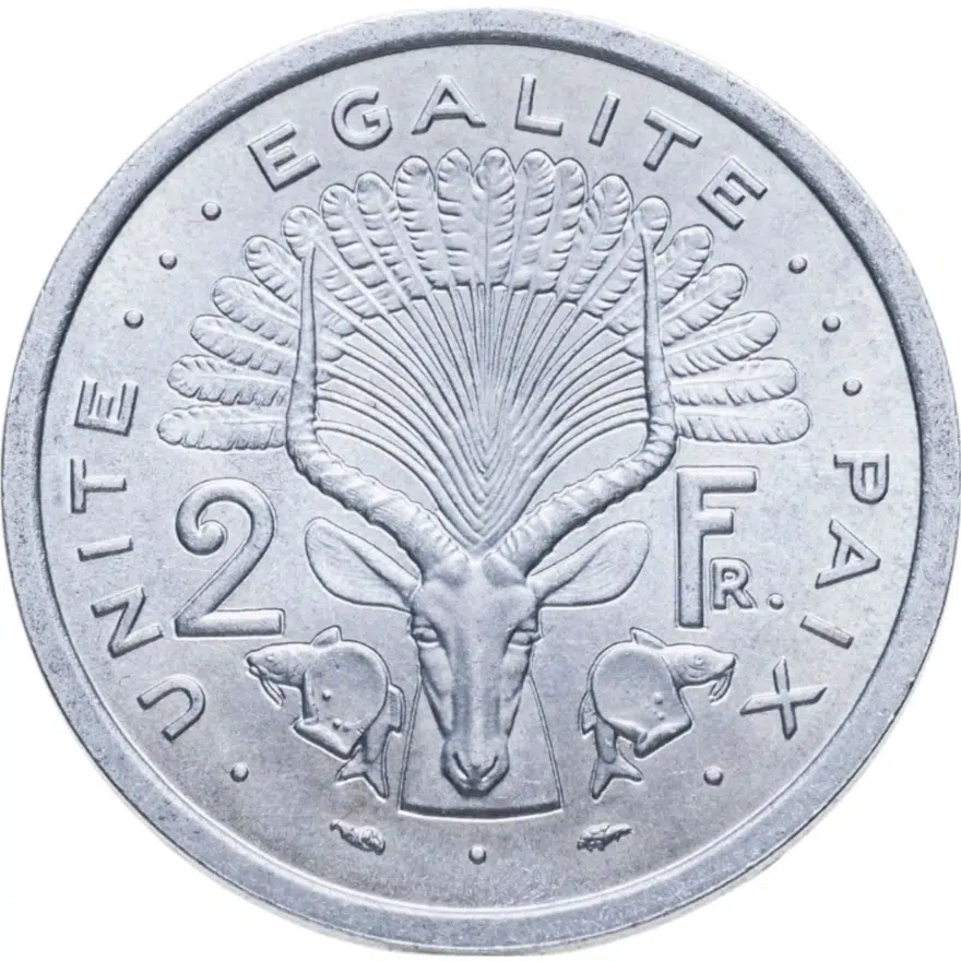 Джибути 2 франка (francs) 1977