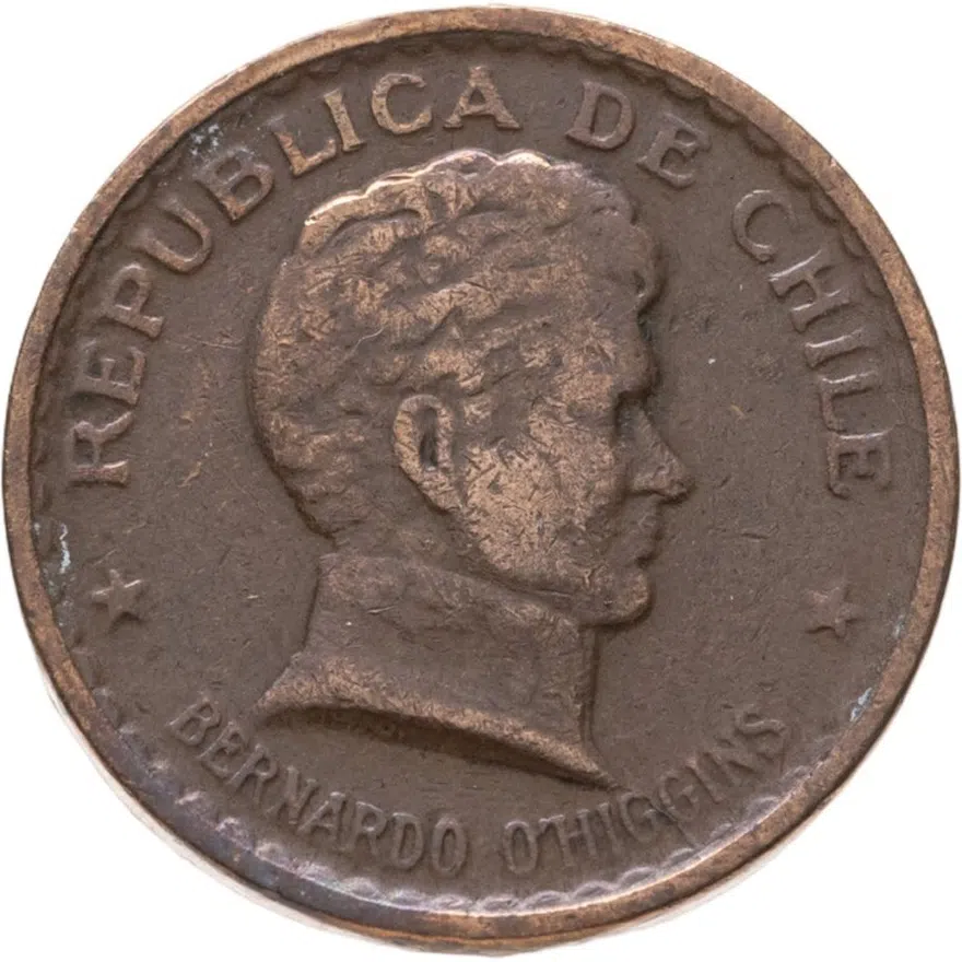 Чили 20 сентаво (centavos) 1945, реверс