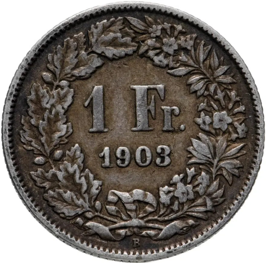 Швейцария 1 франк (franc) 1903