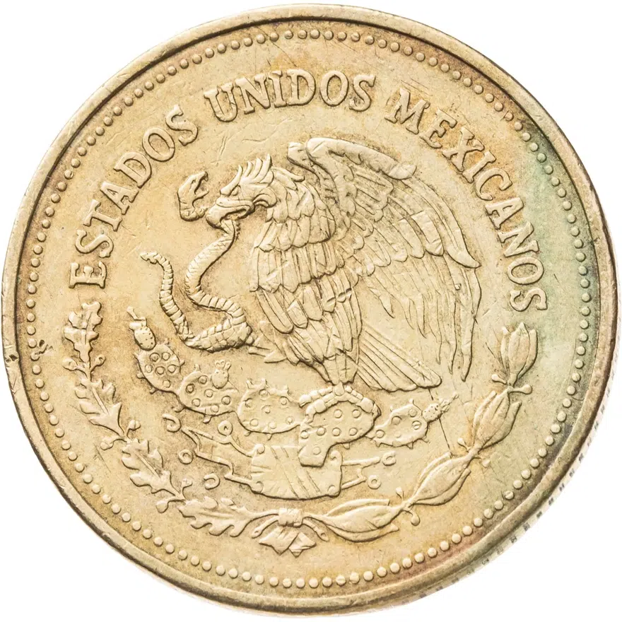 Мексика 1000 песо (pesos) 1988, реверс