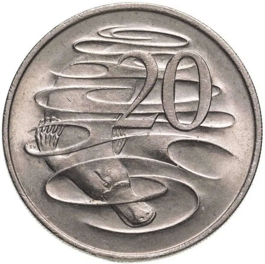 Австралия 20 центов (cents) 1966, аверс