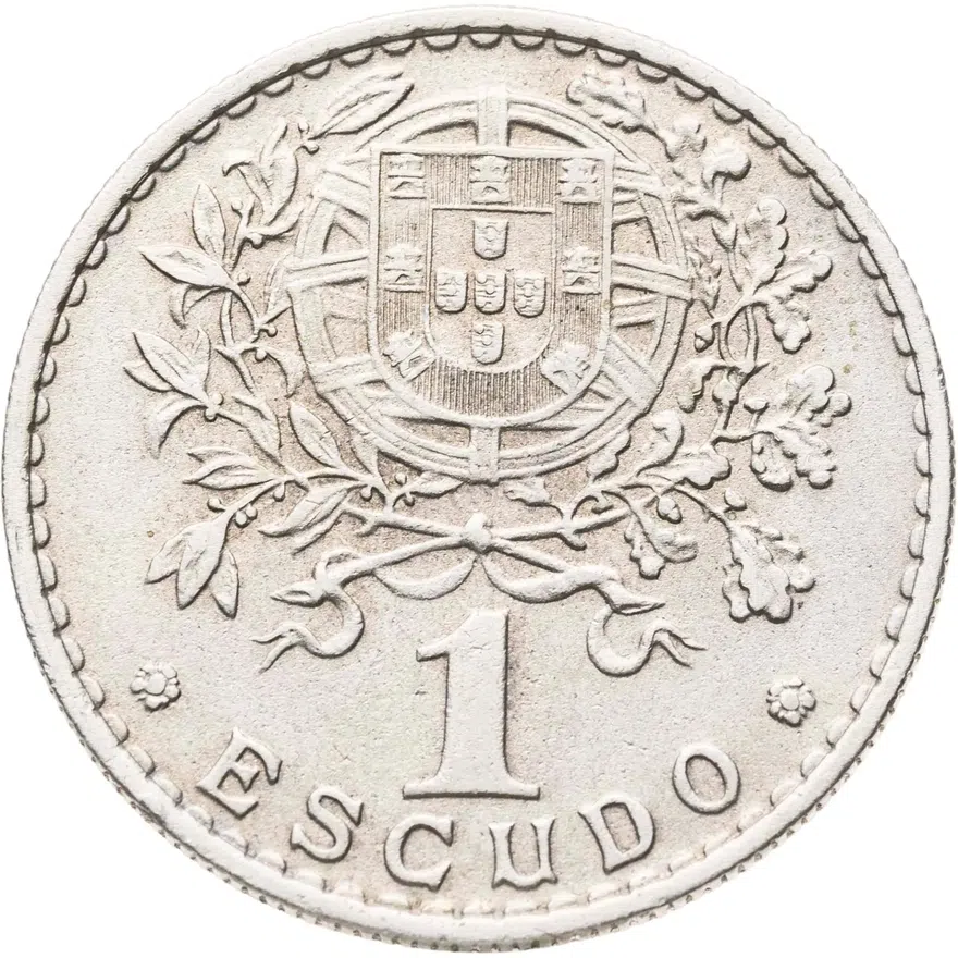 Португалия 1 эскудо (escudo) 1965, реверс