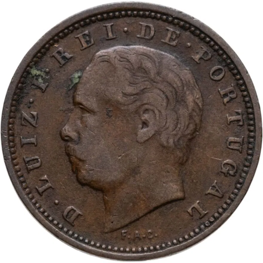 Португалия 5 реалов (рейс, reis) 1885