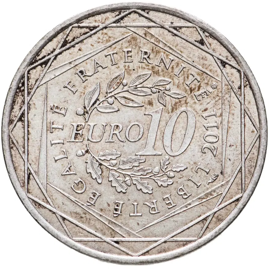 Франция 10 евро (euro) 2011  Регионы Франции - Рона-Альпы