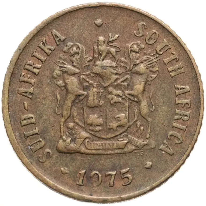 ЮАР 1 цент (cent) 1975, реверс