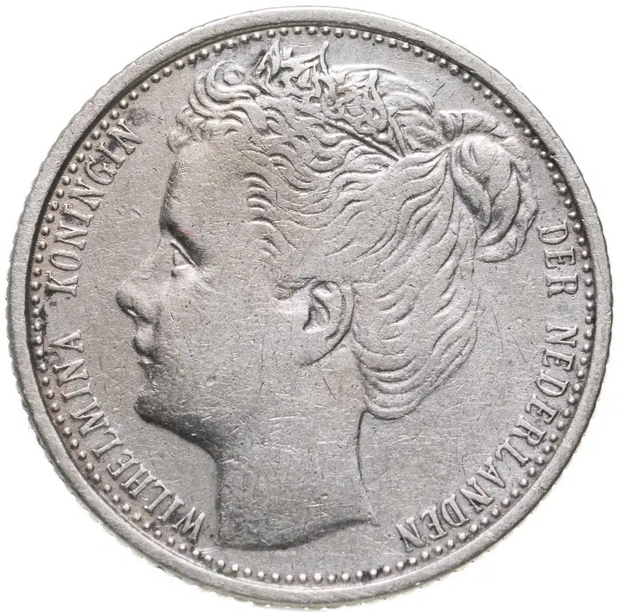 Нидерланды 10 центов 1903, реверс