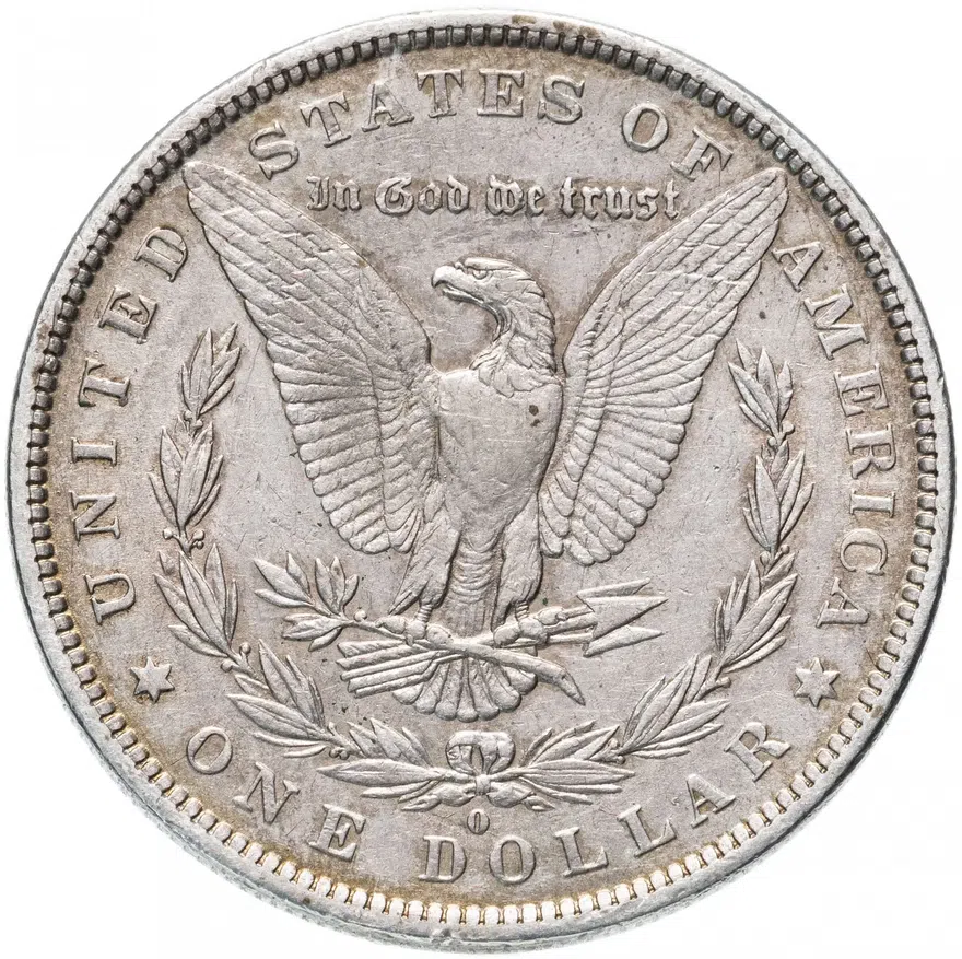США 1 доллар (dollar) 1881 O, реверс