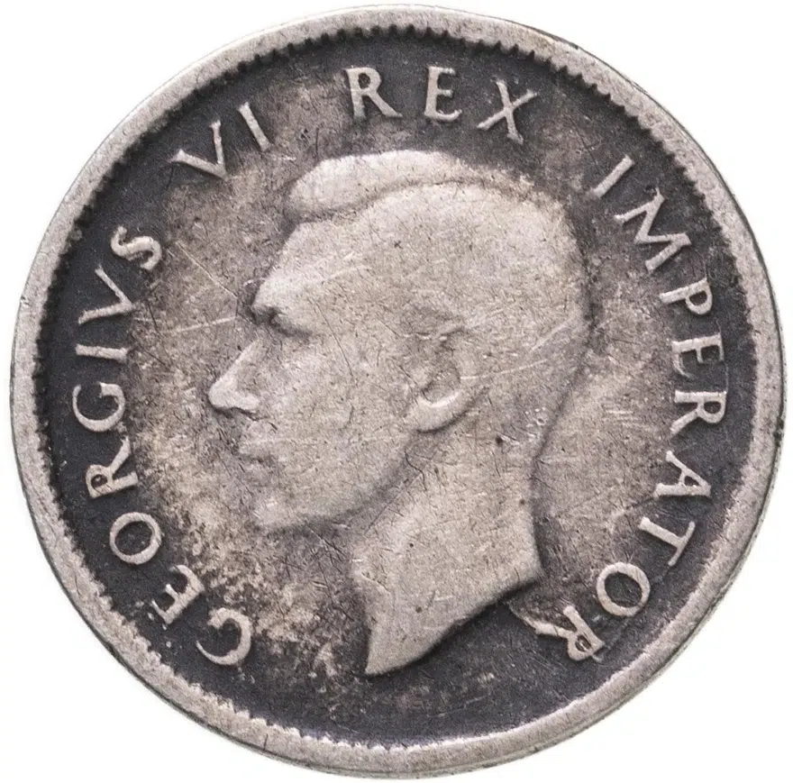 ЮАР 6 пенсов (pence) 1943