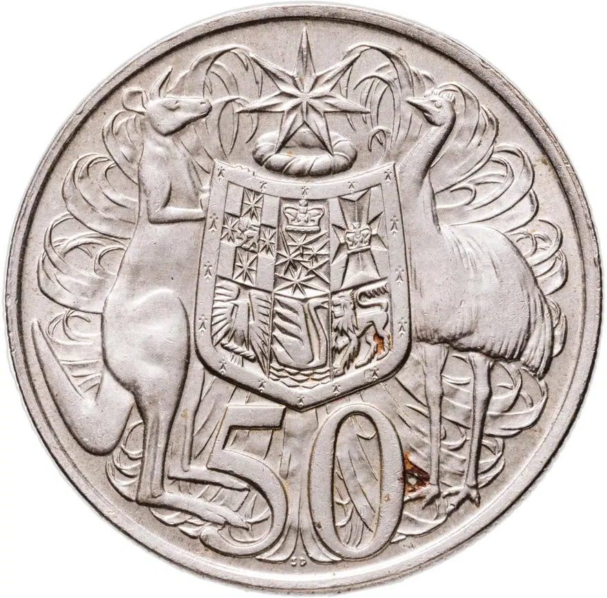 Австралия 50 центов (cents) 1966