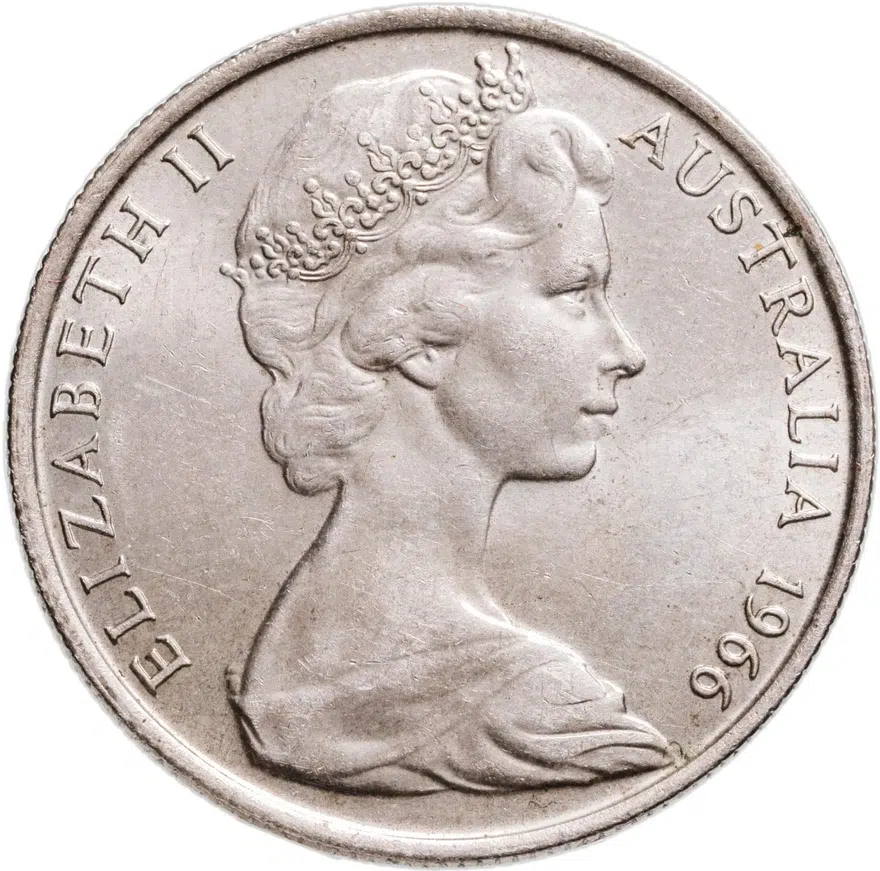 Австралия 50 центов (cents) 1966, реверс