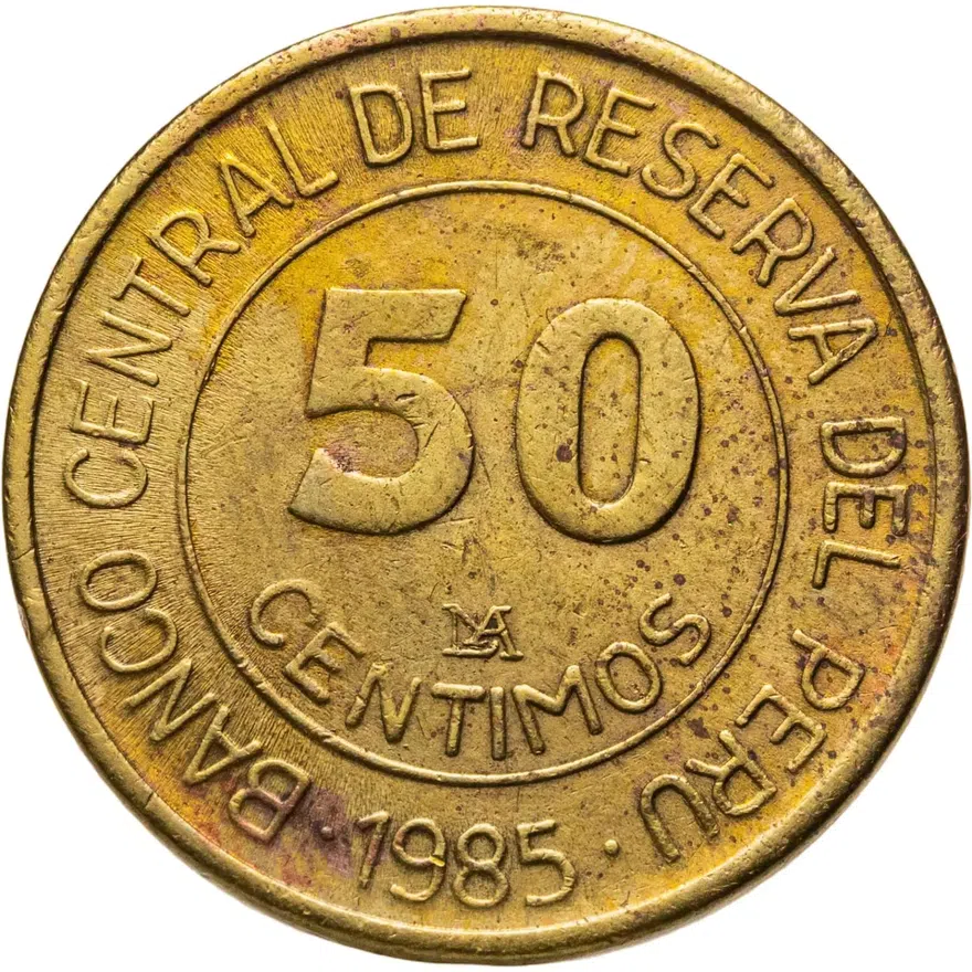 Перу 50 сентимо (centimos) 1985