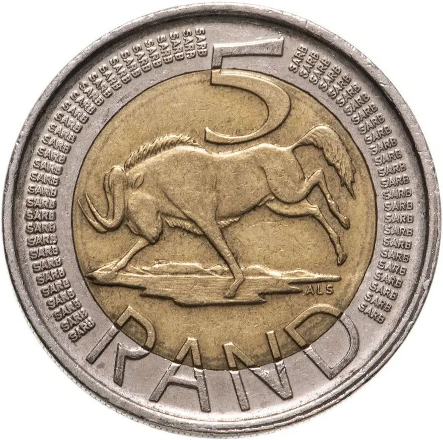 ЮАР 5 рандов (рэндов, rand) 2014
