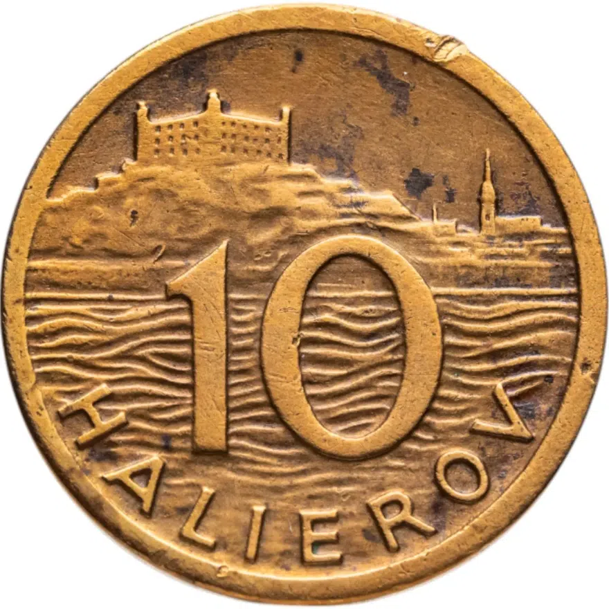 Словакия 10 геллеров (halierov) 1939, аверс