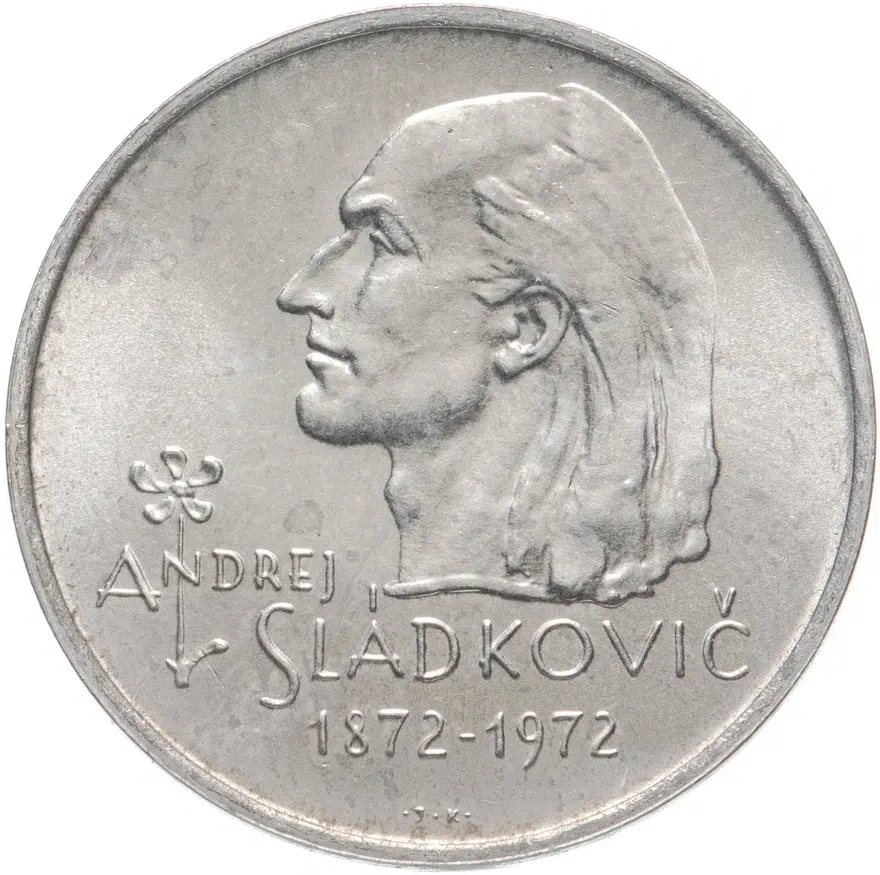 Чехословакия 20 крон (korun) 1972 "100 лет со дня смерти Андрея Сладковича"