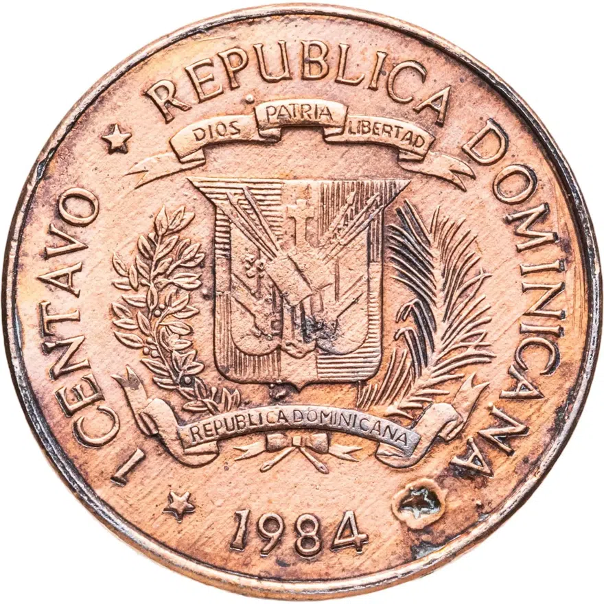Доминикана 1 сентаво (centavo) 1984, реверс