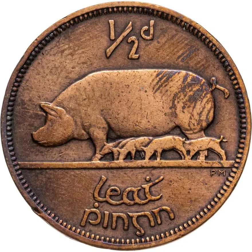 Ирландия 1/2 пенни (penny) 1937