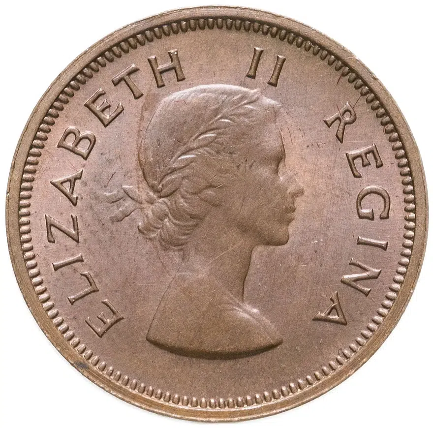 ЮАР 1/4 пенни (penny) 1960, реверс