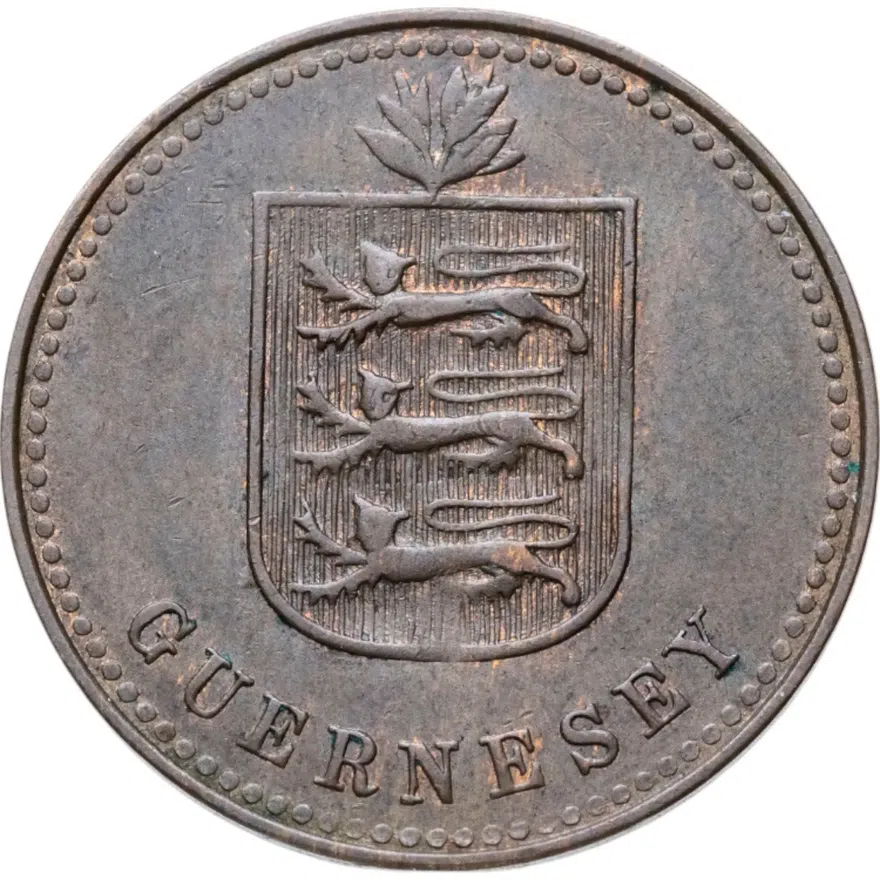 Гернси 4 дубля (doubles) 1945