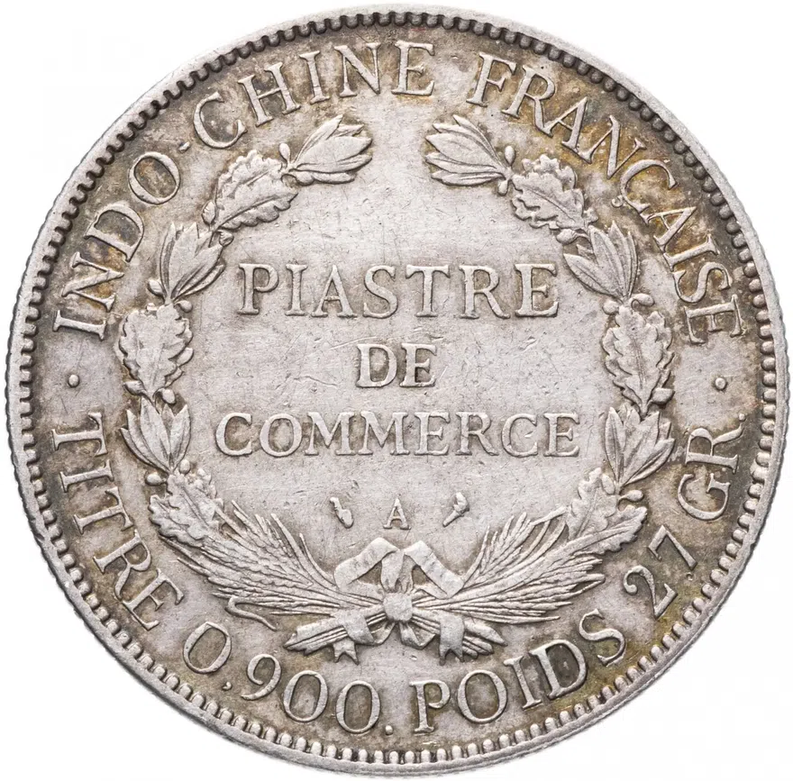 Французский Индокитай 1 пиастр (piastre) 1925, аверс