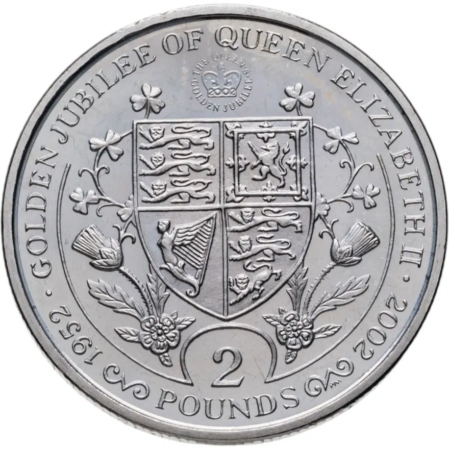 Южная Георгия и Сандвичевы острова 2 фунта (pounds) 2002 "50 лет правлению Королевы Елизаветы II"