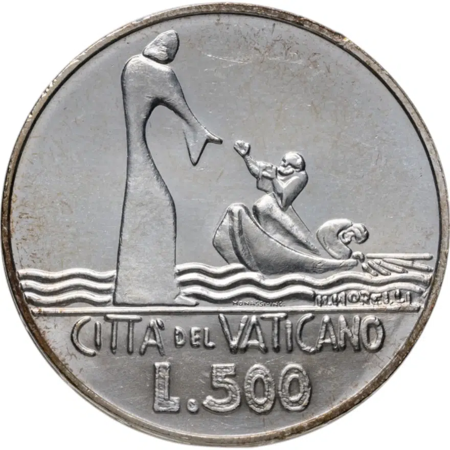 Ватикан 500 лир (lire) 1978, аверс