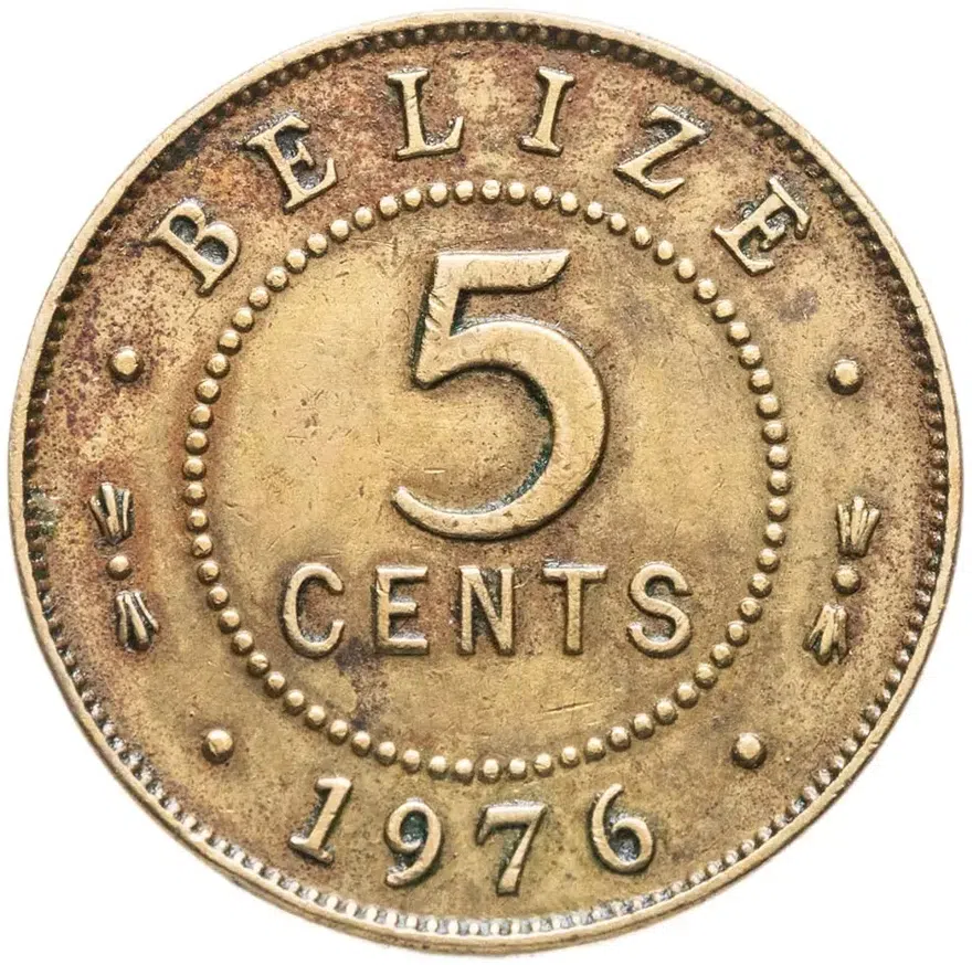 Белиз 5 центов (cents) 1976