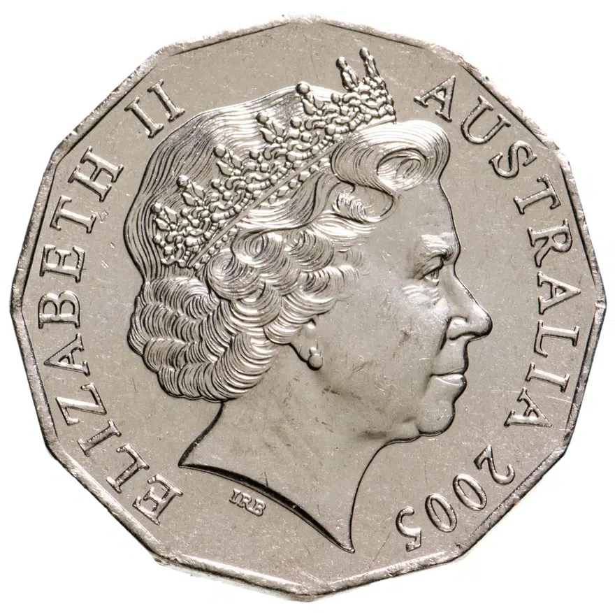 Австралия 50 центов (cents) 2005  60 лет со дня окончания Второй Мировой войны, реверс