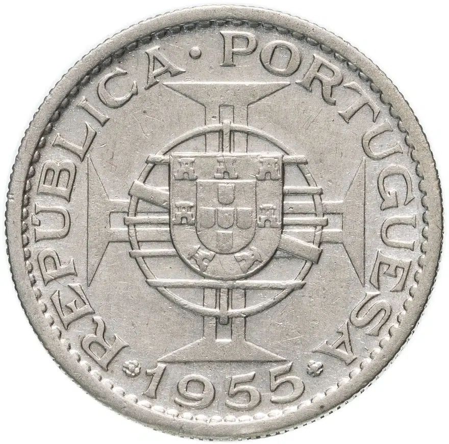 Португальская Ангола 10 эскудо (escudos) 1955