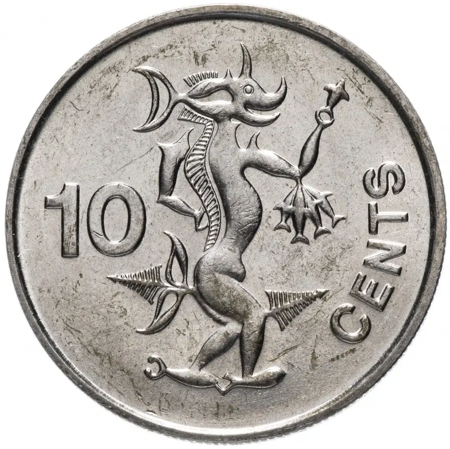 Соломоновы Острова 10 центов (cents) 1988, аверс
