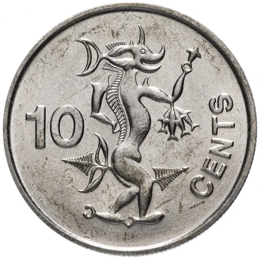 Соломоновы Острова 10 центов (cents) 1988, реверс