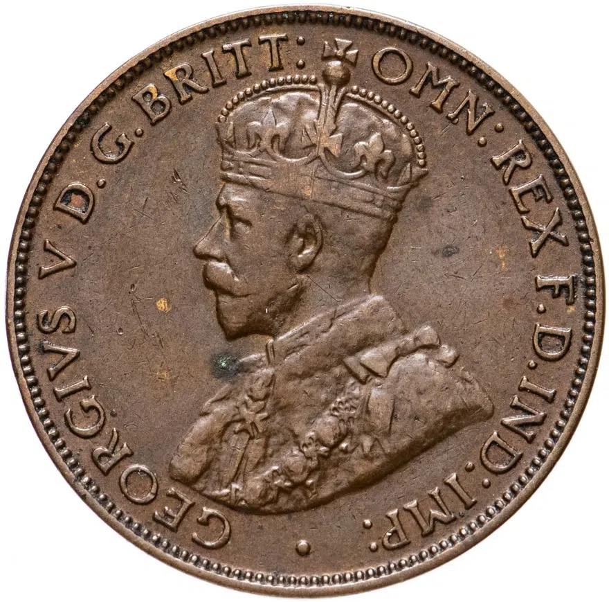 Австралия 1/2 пенни (penny) 1917