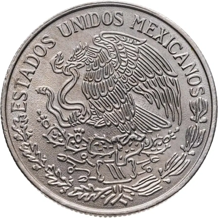Мексика 1 песо (peso) 1977, реверс