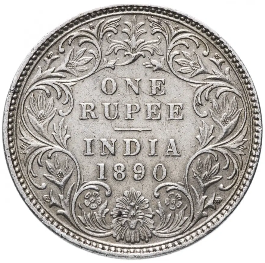 Индия (Британская) 1 рупия (rupee) 1890 B