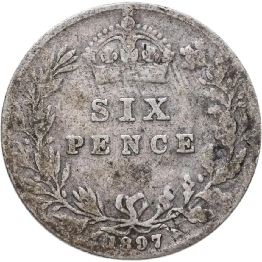 Великобритания 6 пенсов (pence) 1897