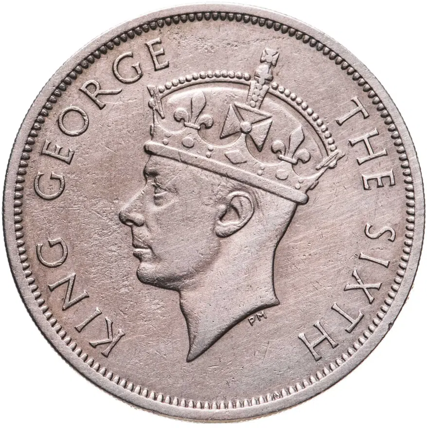 Южная Родезия 1/2 кроны (crown) 1952, реверс