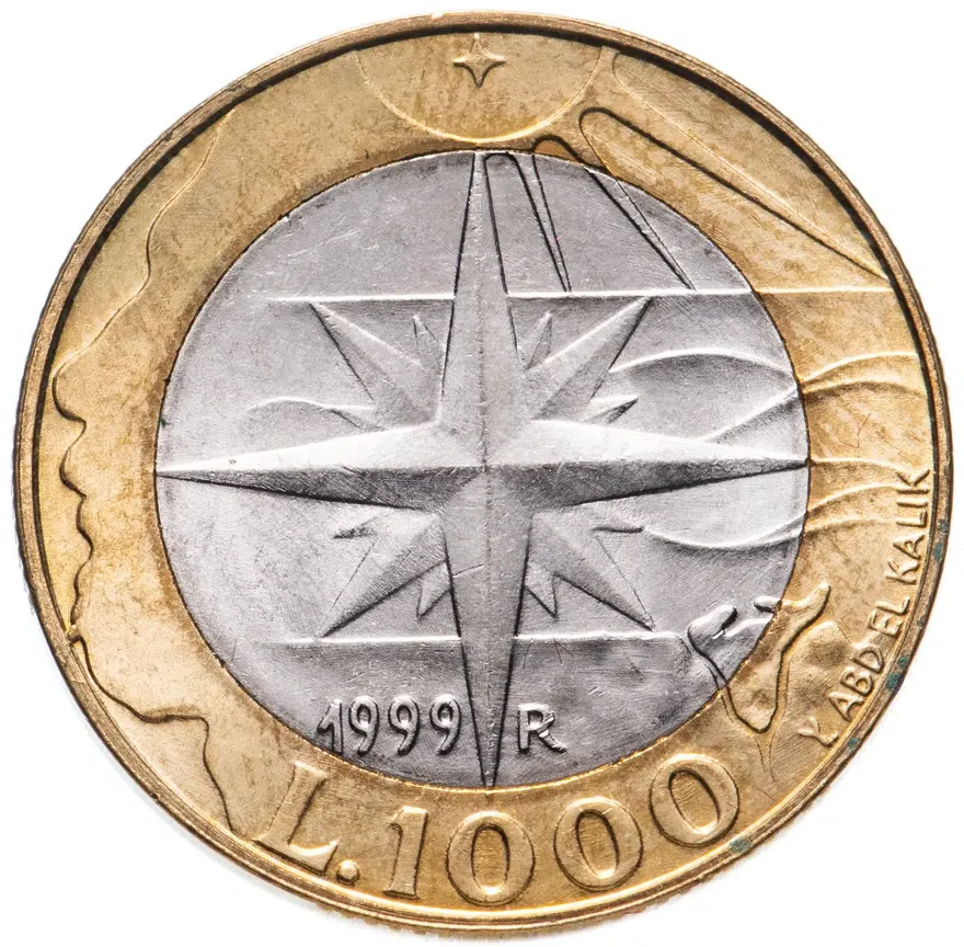 Сан-Марино 1000 лир (lire) 1999, реверс