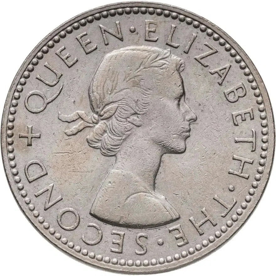 Новая Зеландия 1 шиллинг (shilling) 1964, реверс
