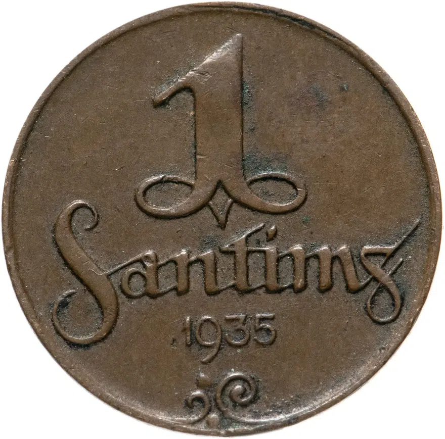 Латвия 1 сантим (santims) 1935