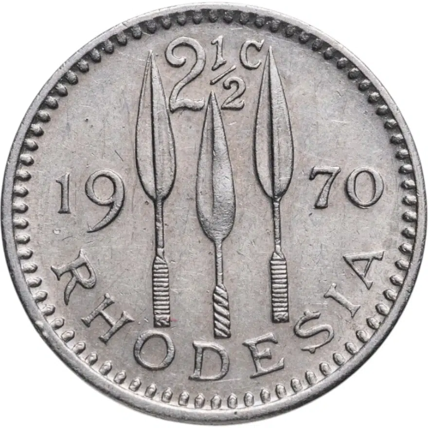 Родезия 2 1/2 цента (cent) 1970