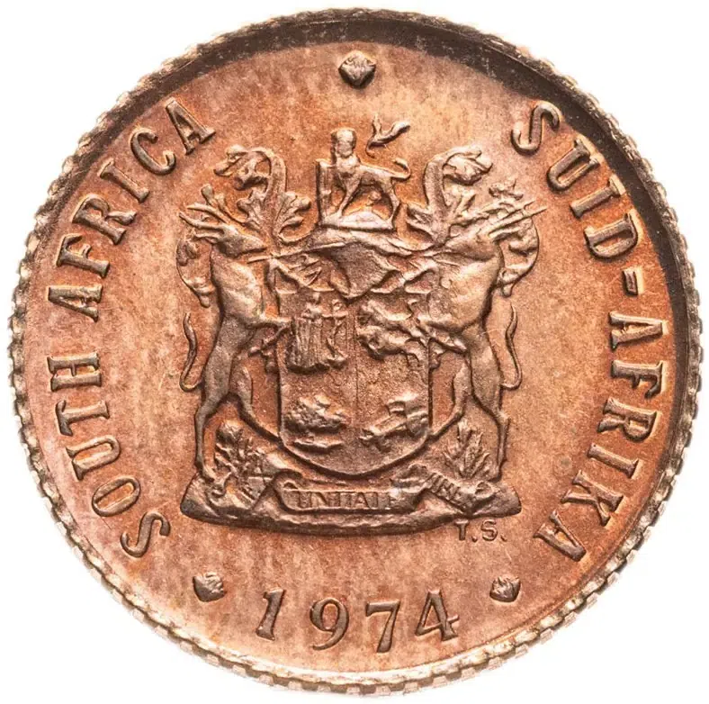 ЮАР 1/2 цента (cent) 1974
