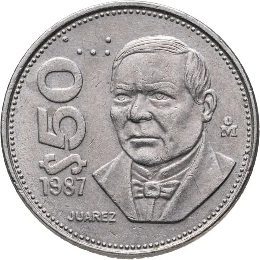 Мексика 50 песо (pesos) 1987