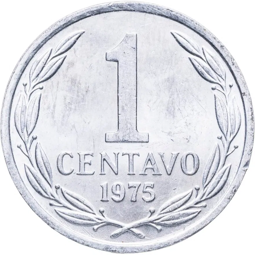 Чили 1 сентаво (centavo) 1975, аверс