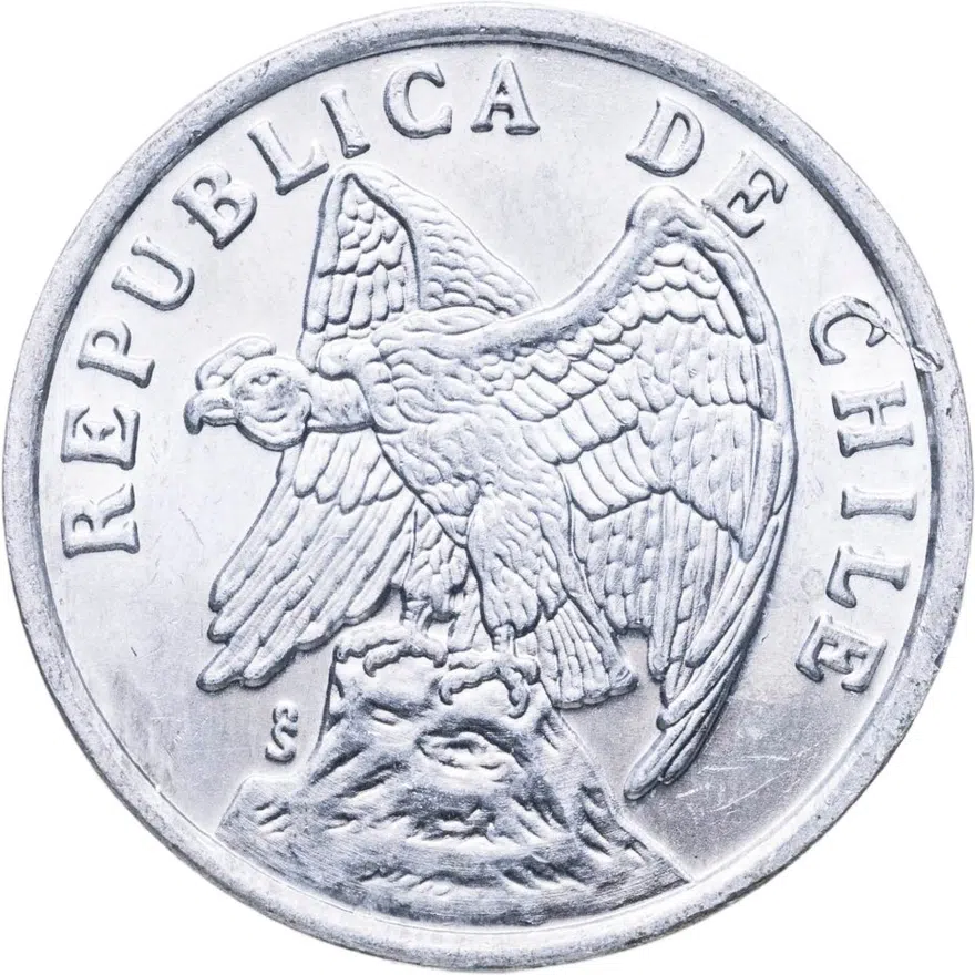 Чили 1 сентаво (centavo) 1975, реверс