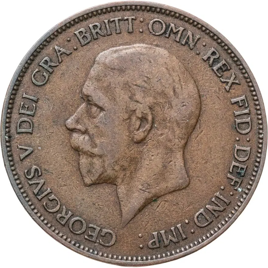 Великобритания 1 пенни (penny) 1934, аверс