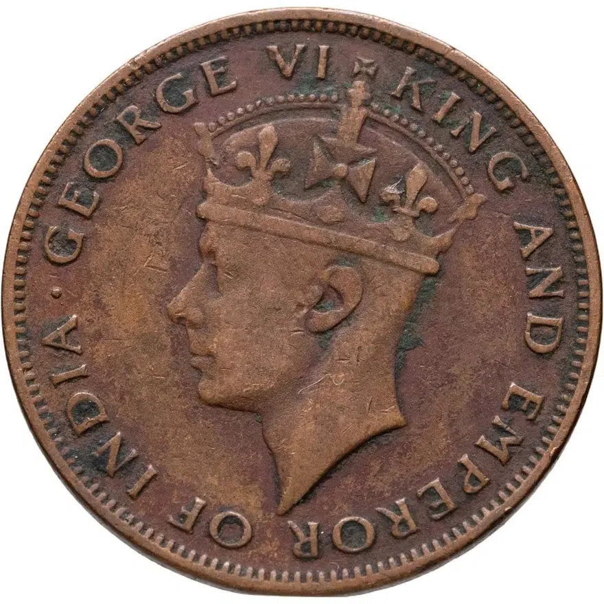 Британский Гондурас 1 цент (cent) 1944, реверс