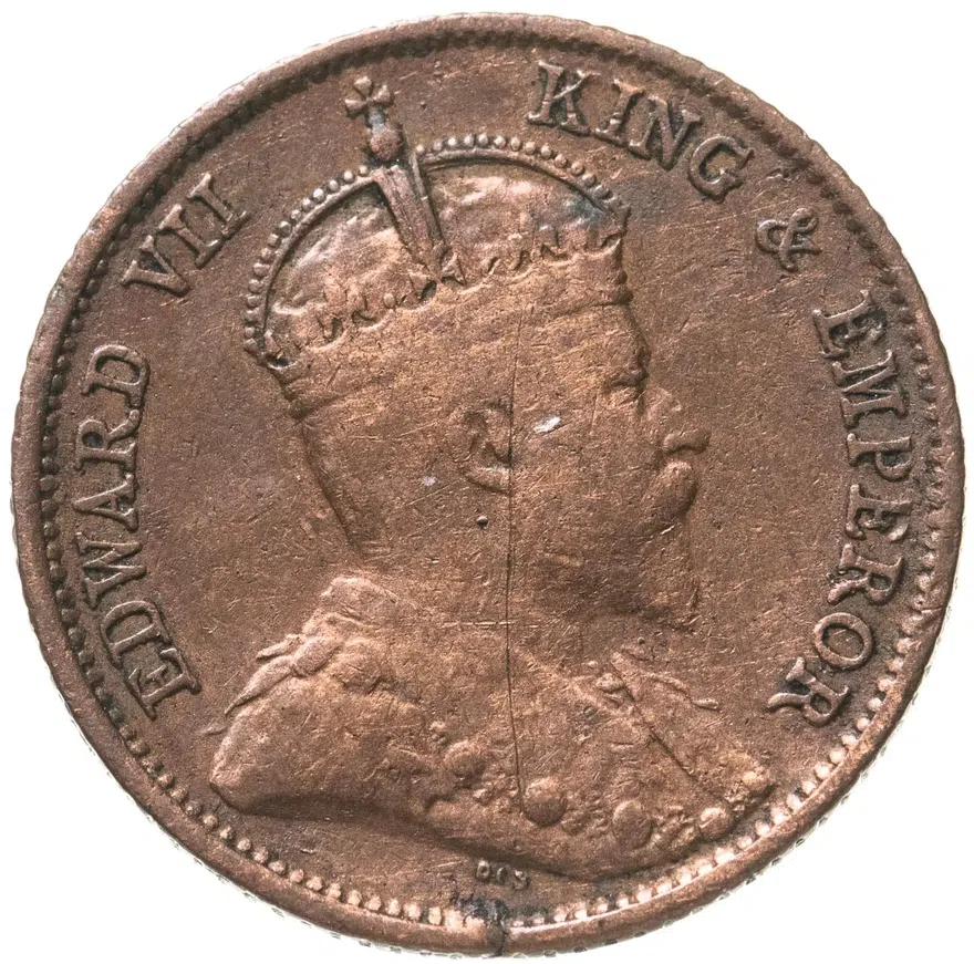 Стрейтс Сетлментс 1/4 цента (cent) 1905, реверс
