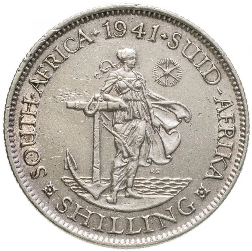 ЮАР 1 шиллинг (shilling) 1941, реверс