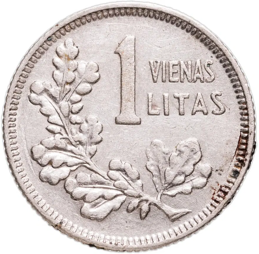 Литва 1 лит (litas) 1925, реверс