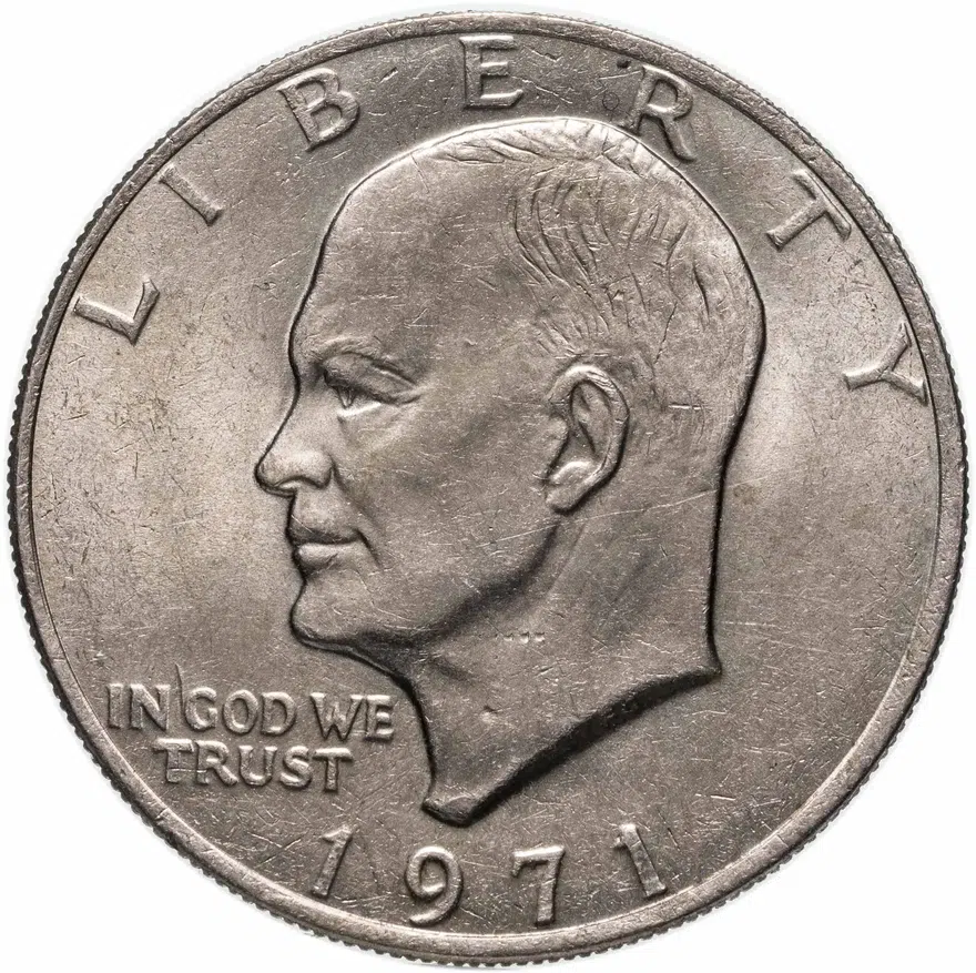 США 1 доллар (dollar) 1971 "доллар Эйзенхауэра"