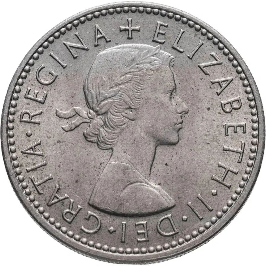 Великобритания 1 шиллинг (shilling) 1966  Шотландский герб - атакующий лев внутри коронованного щита, реверс